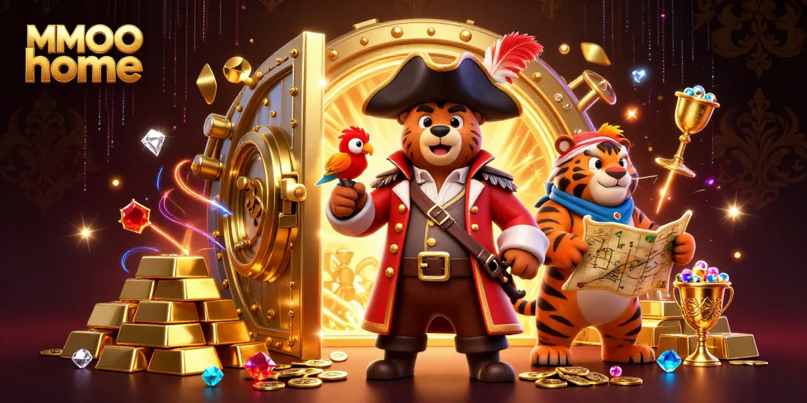 Join the adventure with MMOO home as a pirate bear and tiger encounter treasure-filled jackpots!