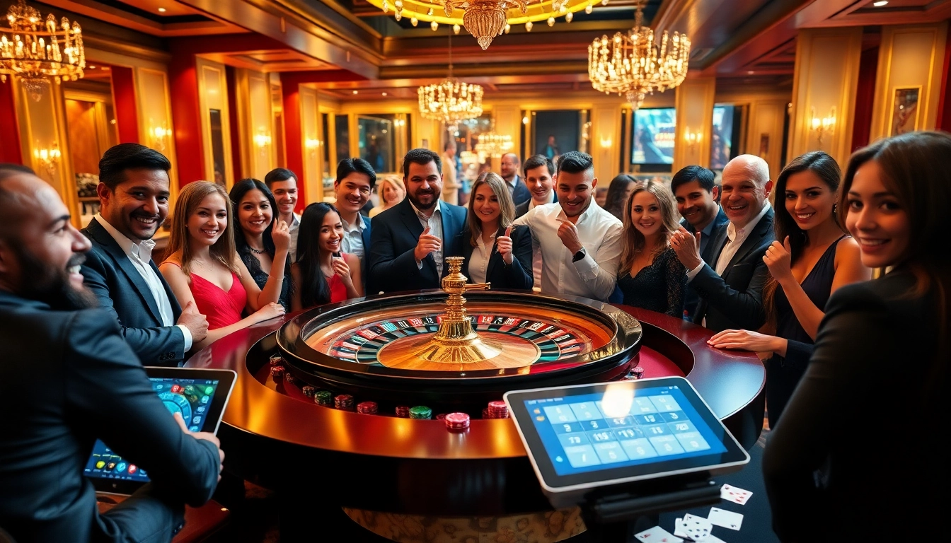 Experience the thrill of high stakes gaming with https://open88.gg/ at an elegant roulette table.