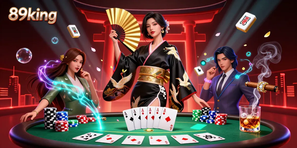 Experience winning strategies with 89king in this vibrant casino-themed 3D illustration.