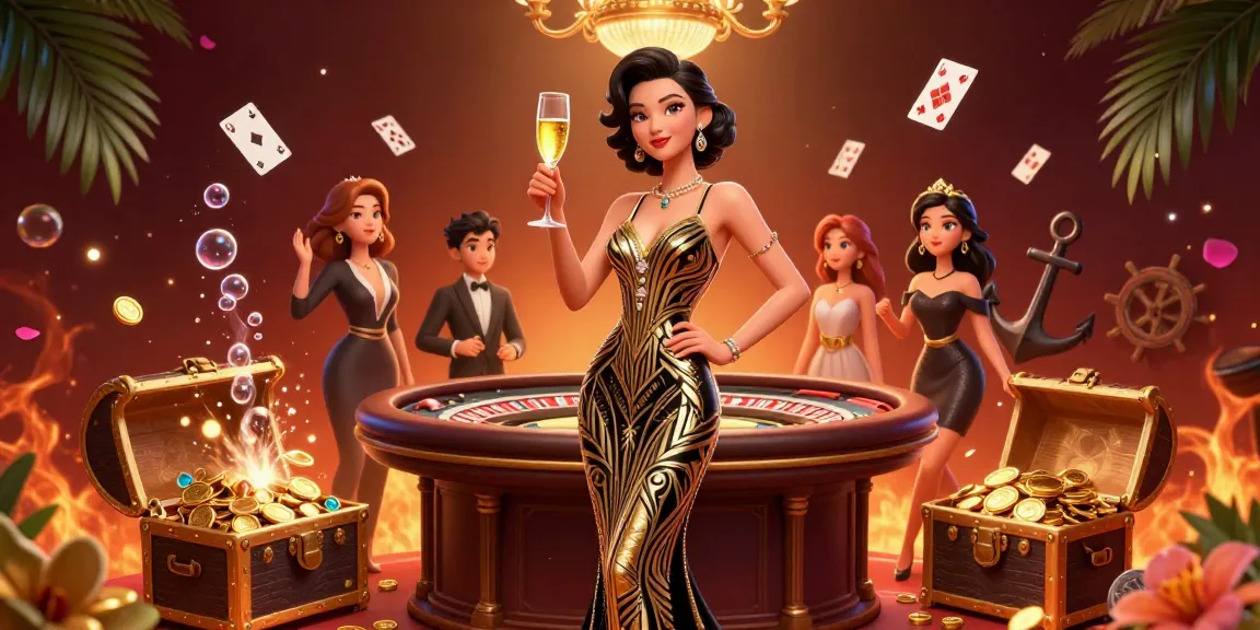 Experience excitement and winning with Fly 88, featuring a glamorous casino scene with elegant details.