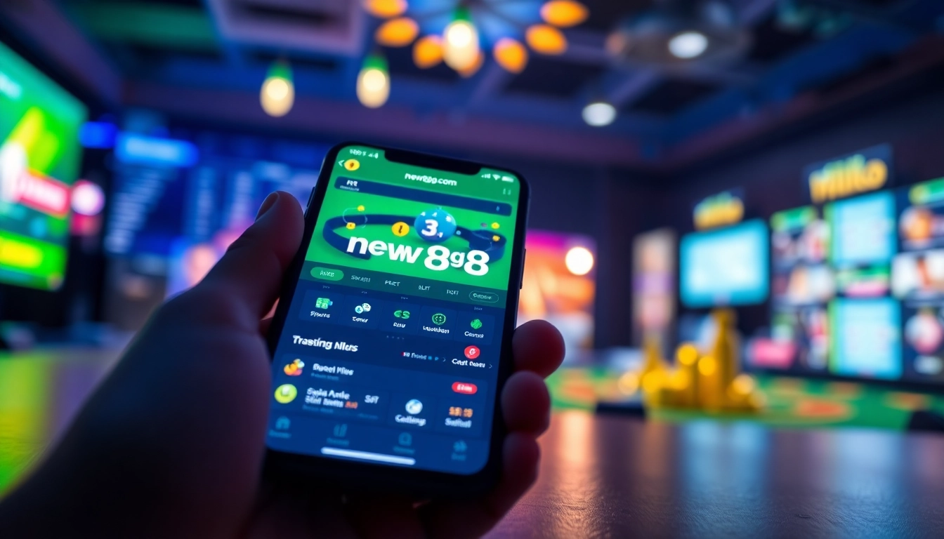 Experience the user-friendly interface of new88go.com with vibrant graphics and betting options.