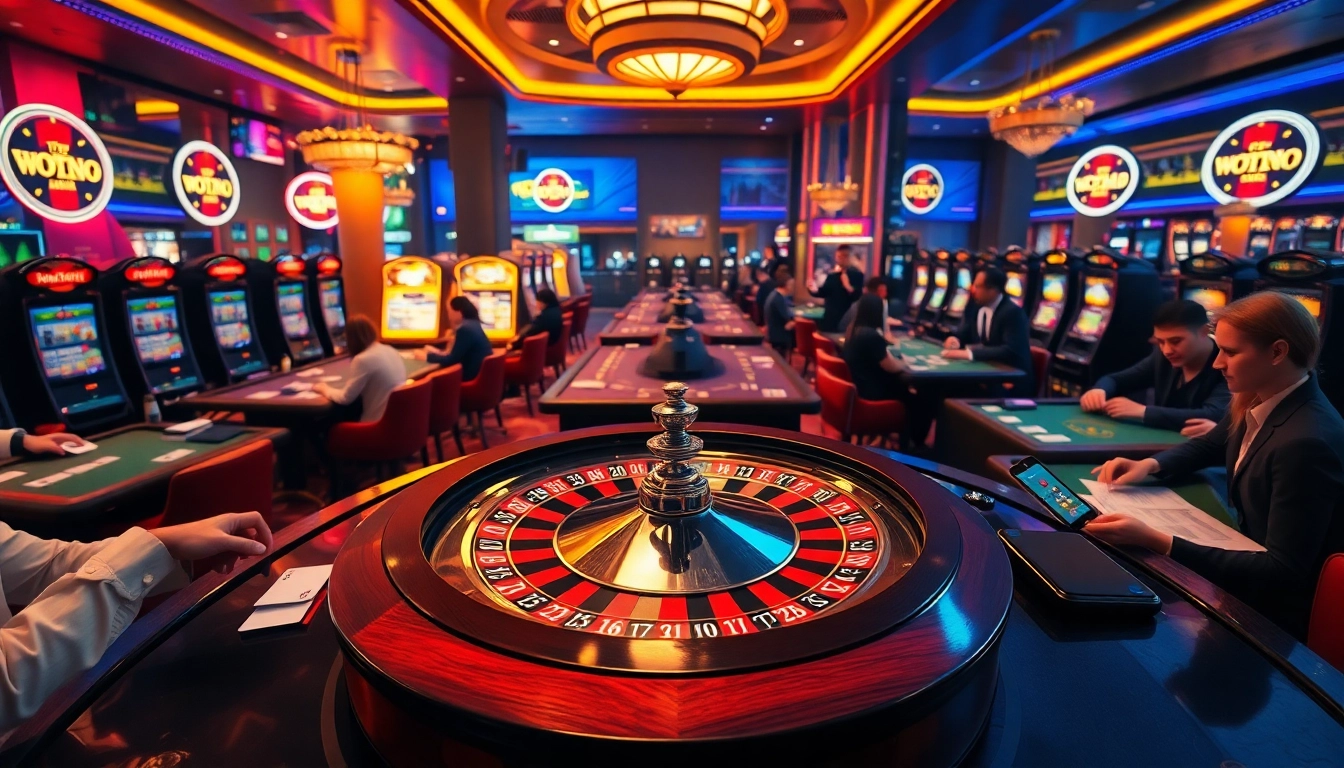 Tải twin68 to experience the thrill of live casino gaming with players at roulette and slot machines.