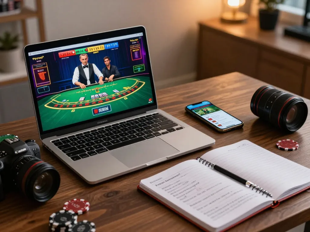Engaging home gaming scene showcasing online casino play at https://tx88at.com/ with blackjack and sports betting apps for responsible entertainment.