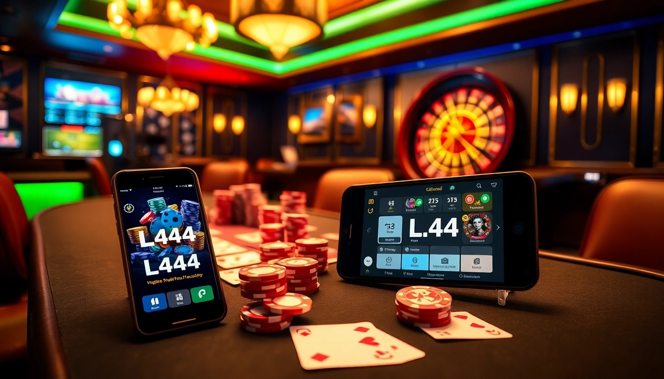 Engaging in high-stakes gaming with L444's vibrant casino atmosphere