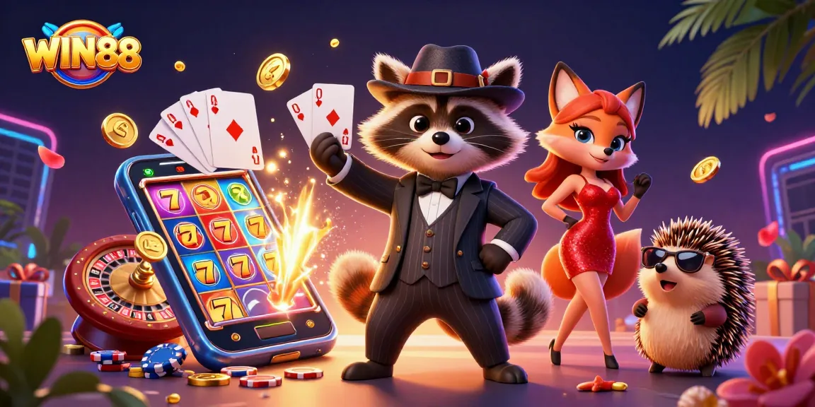 Engage with WIN88 by winning big at the colorful slot game with charming characters