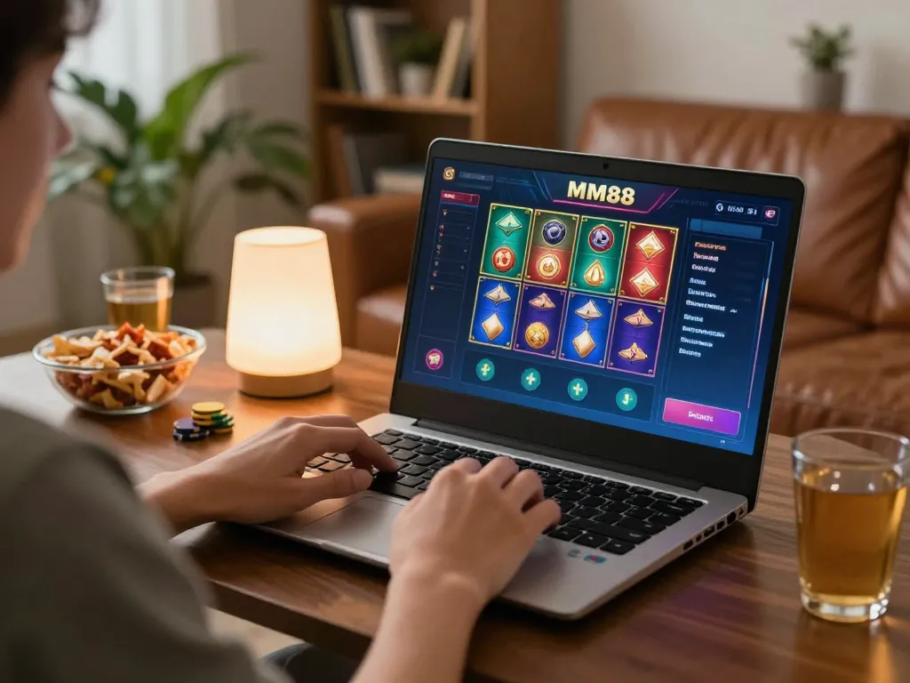 Engaging MM88 online gaming session highlighting strategic gameplay with vibrant screen interface.
