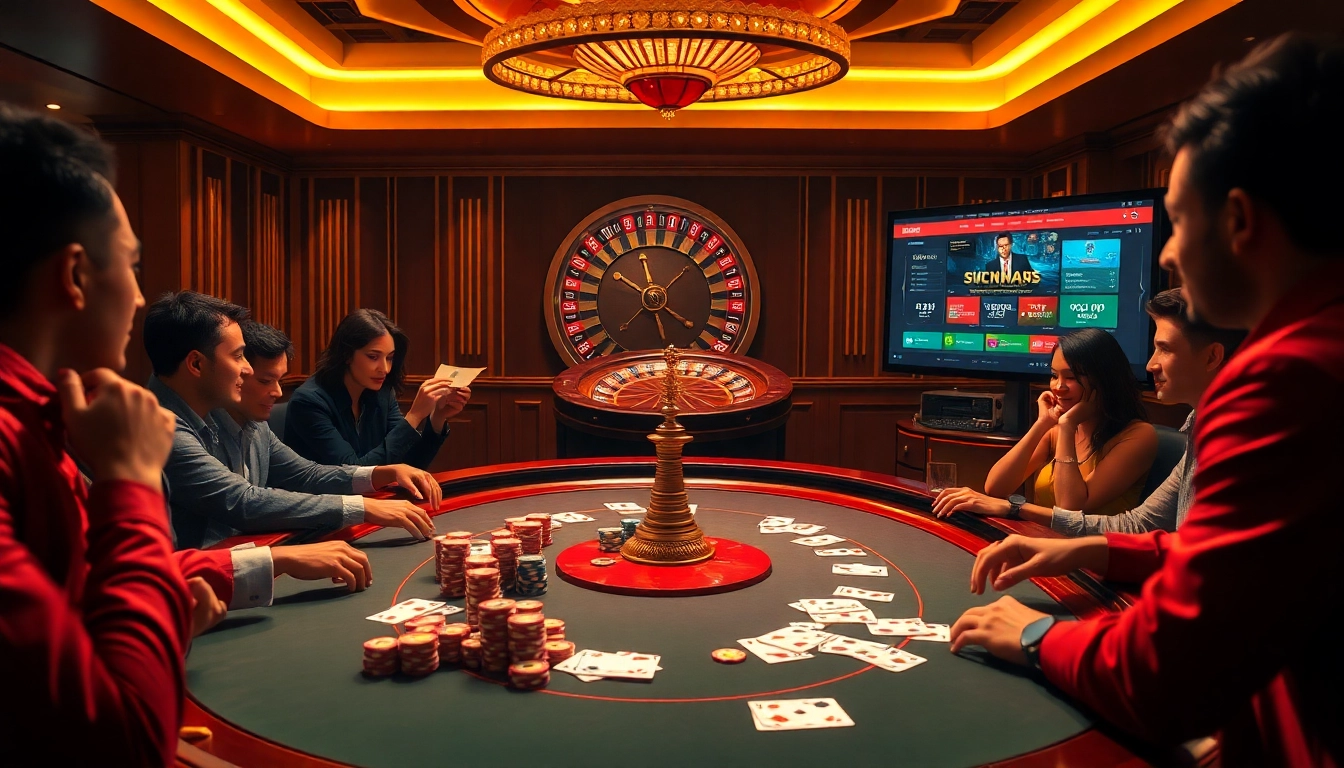 Players engaging at a poker table while using the vvjl11 com casino platform on screen.