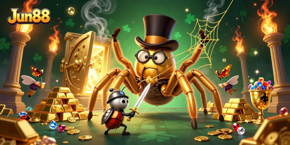 Experience Jun88's thrilling gaming adventure with vibrant 3D cinema and luxurious treasures.