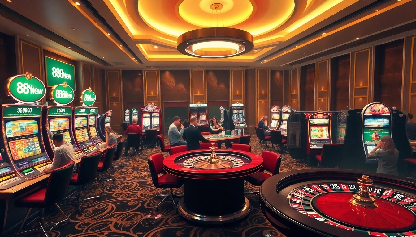 Experience the thrill of gambling at 888new com with players engaged in various games.