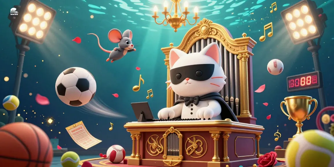 Bet on fb88 with a vibrant casino-themed 3D illustration, featuring sports elements and dynamic action.