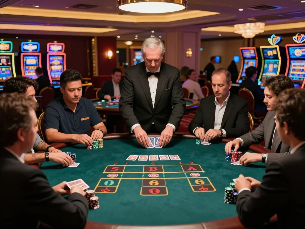 Players at a blackjack table strategizing their next move at TR88 casino