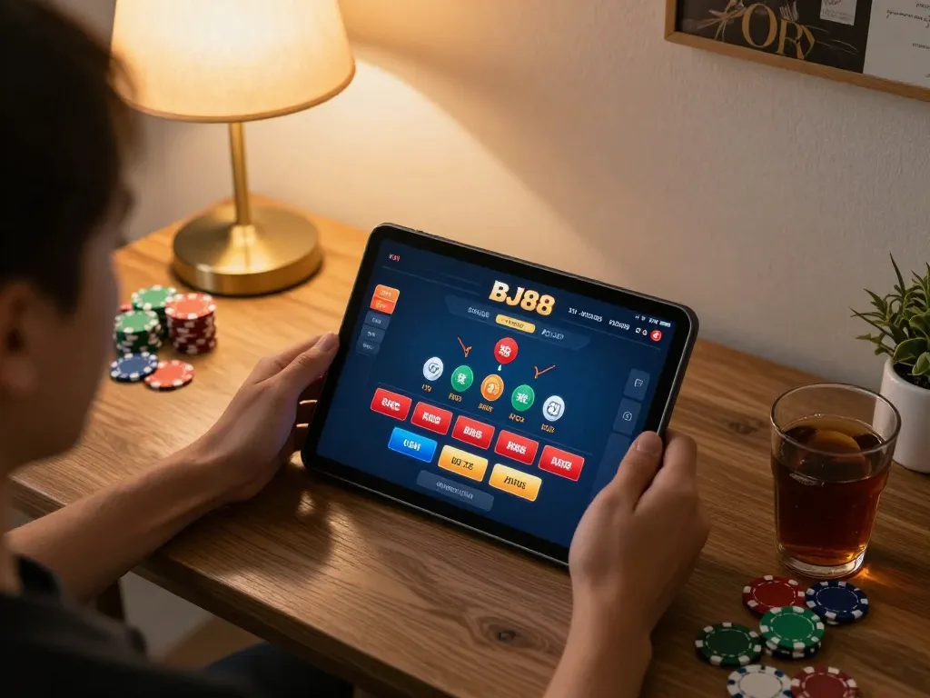 Experience the excitement of BJ88 with live dealer games for responsible online gambling.