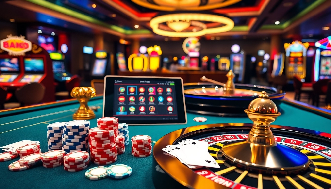 Engage in thrilling games at nhà cái 88vv featuring poker chips and vibrant casino tables.