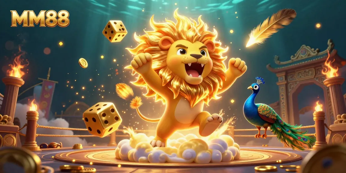 Experience MM88's vibrant casino world with dynamic characters and elements showcasing excitement.