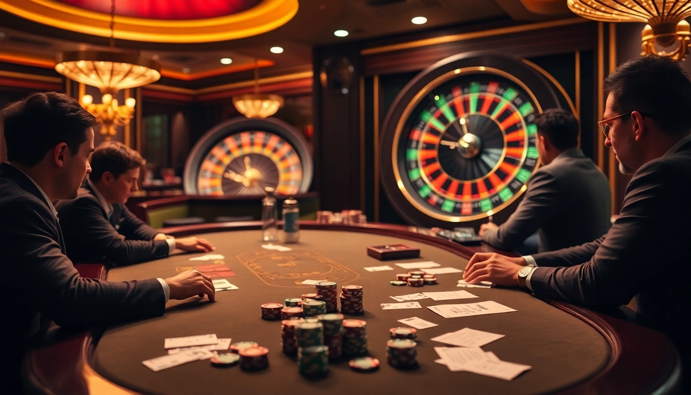 Engage in thrilling gameplay at https://da88.navy/ with vibrant casino tables and strategic poker action.