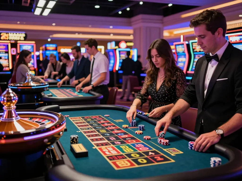 Engaged players at Nhà cái Five88 roulette table enjoying a thrilling betting experience.