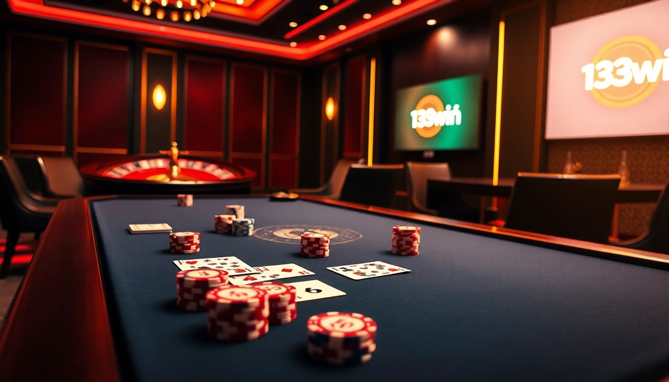 Experience high stakes at a professional poker table, highlighting 13win's thrilling online gaming.