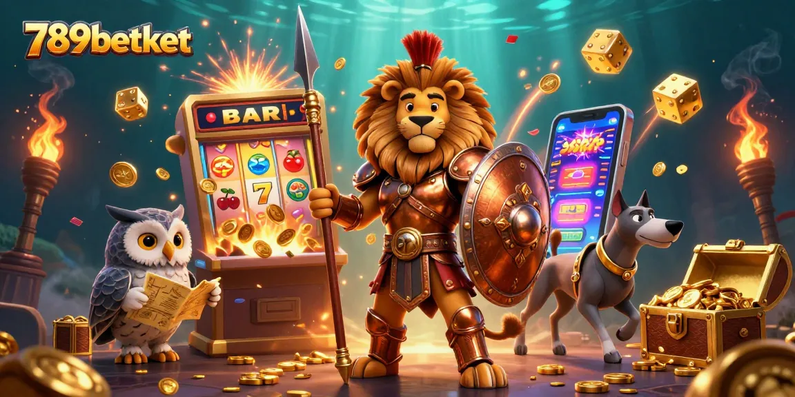 Engage with the exciting world of 789betket and its jackpot adventures featuring captivating casino characters.
