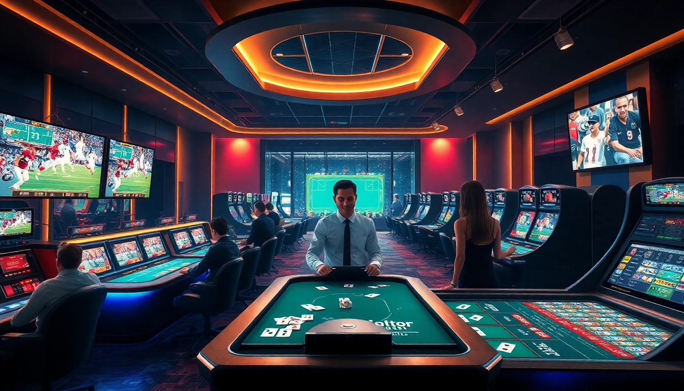 Exciting casino scene at ku 1111 showcasing diverse gaming experiences and vibrant atmosphere.