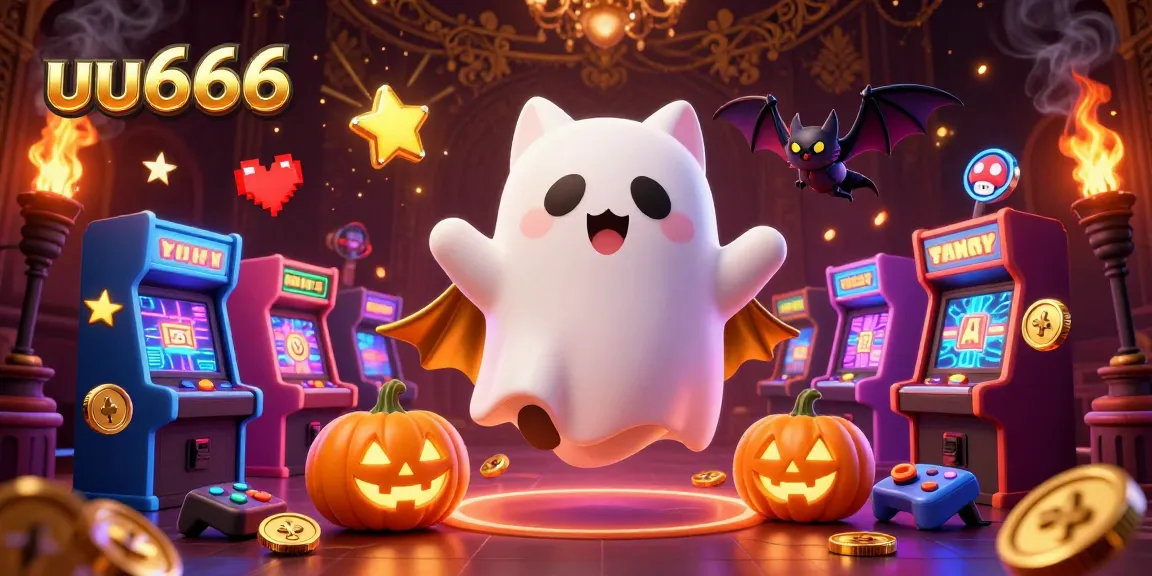 Experience thrilling gaming at uu666 with vibrant characters and slot machines in an exciting casino scene.