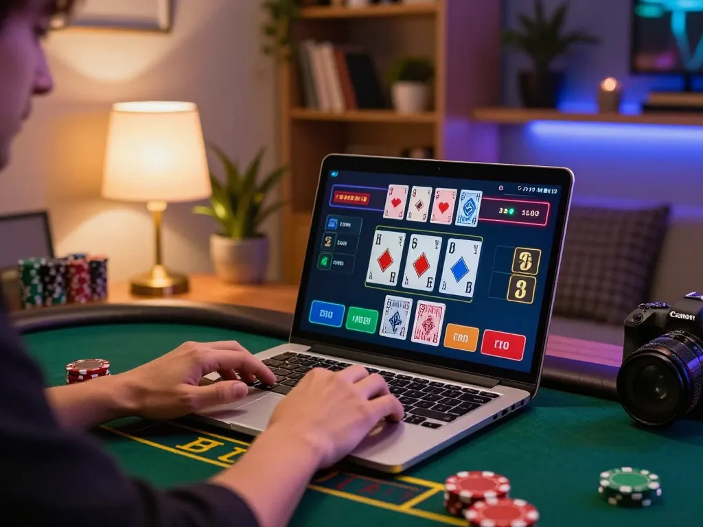 Player engaged in live dealer blackjack gameplay at 3win.com, showcasing vibrant and inviting atmosphere.