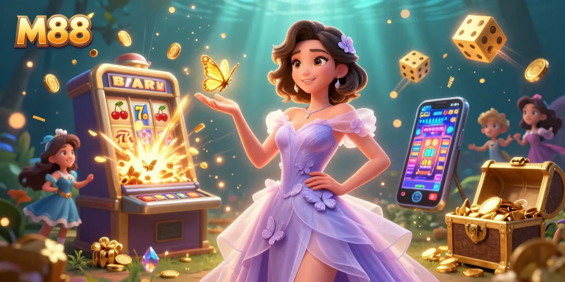 M88 offers thrilling casino gaming with vibrant characters and exciting jackpots.