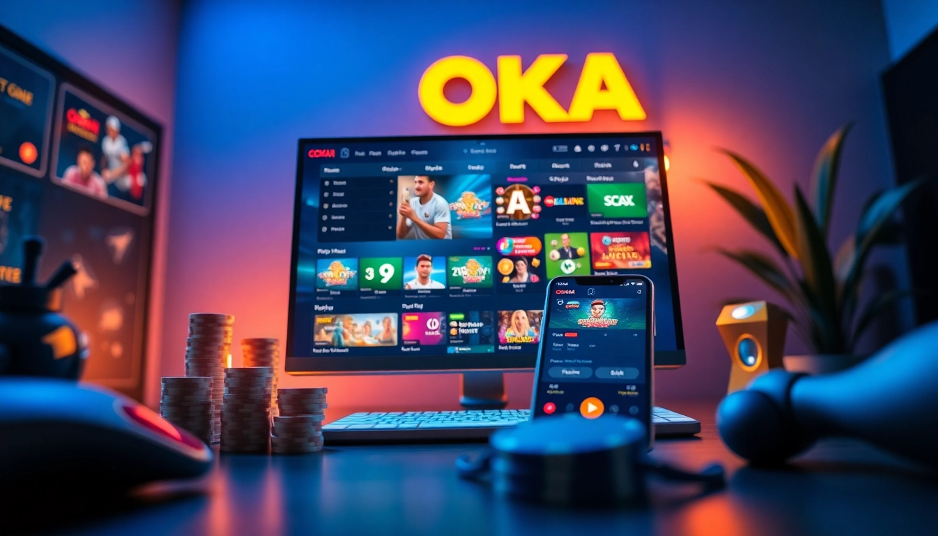 Experience the innovative online gambling platform OKATM with live casino games and sports betting.