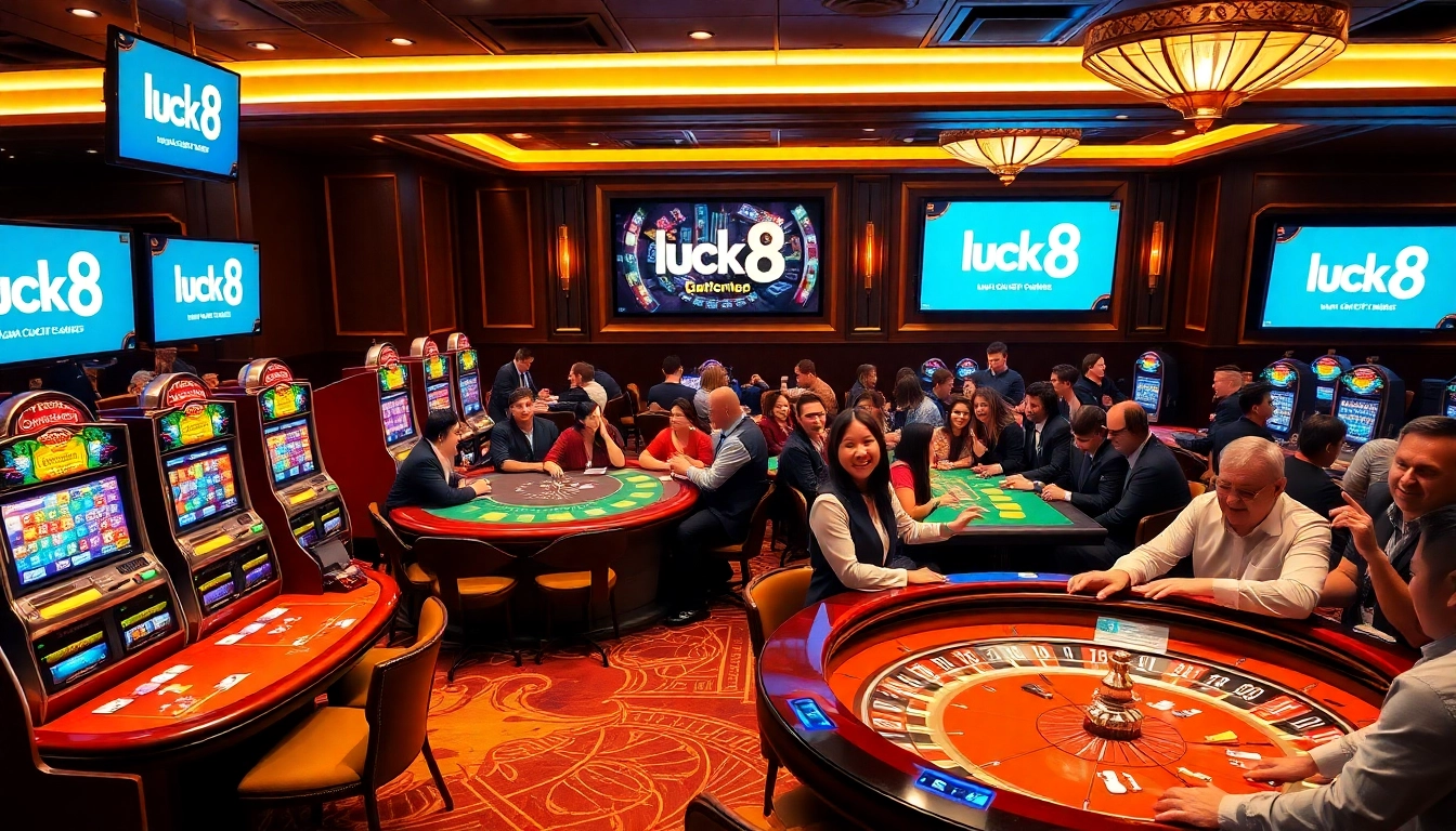 Engaged players enjoy immersive gaming experiences at luck8 casino.