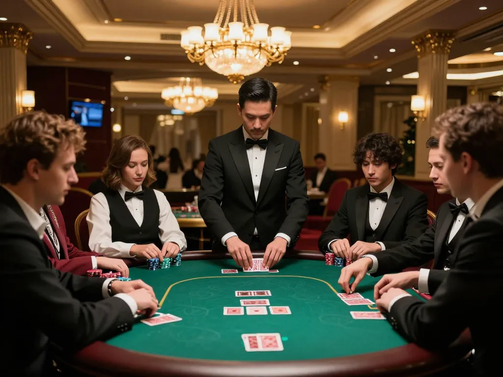 Experience ee88 poker excitement with players at a vibrant casino table