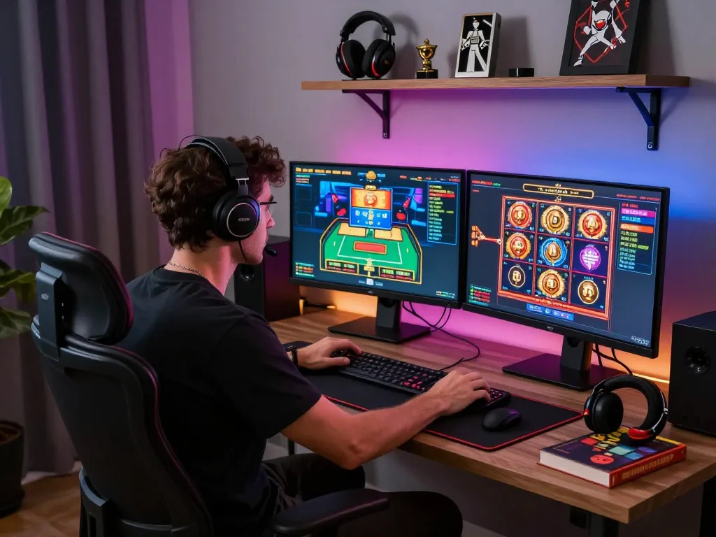 Player enjoying a dynamic gaming experience on KUWIN with live dealer games and strategy books