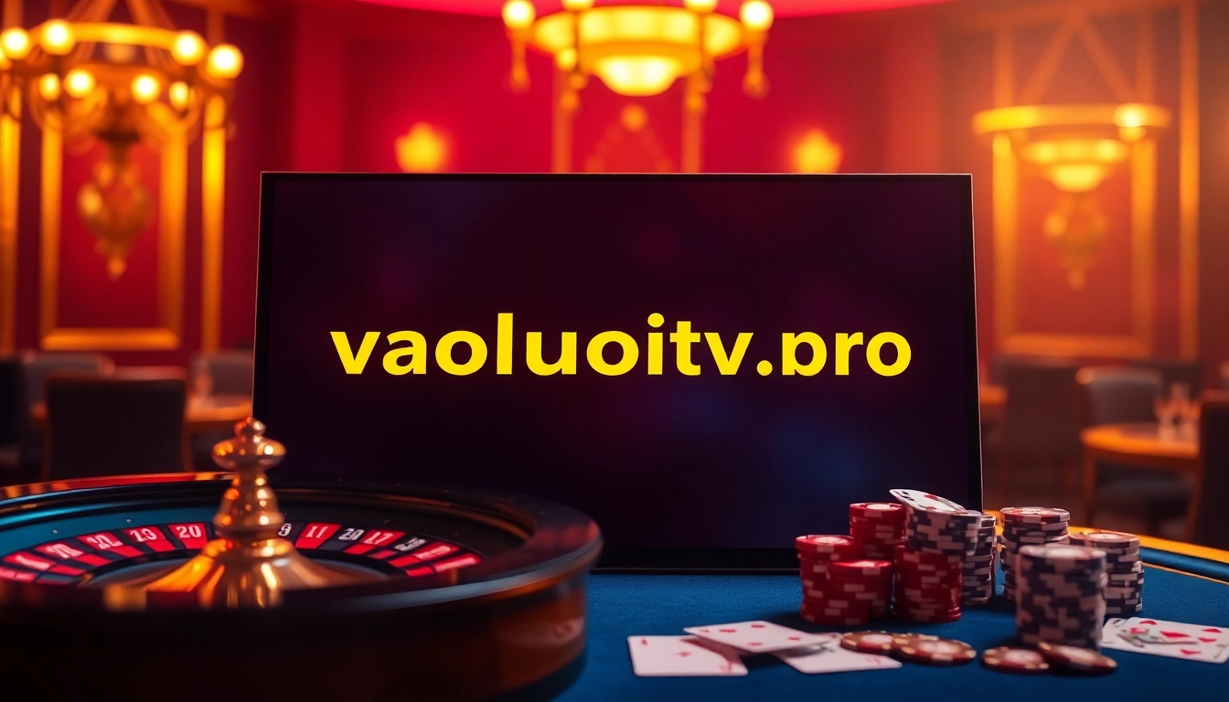 Experience the excitement of seamless online gambling with vaoluoitv.pro featuring vibrant casino visuals.