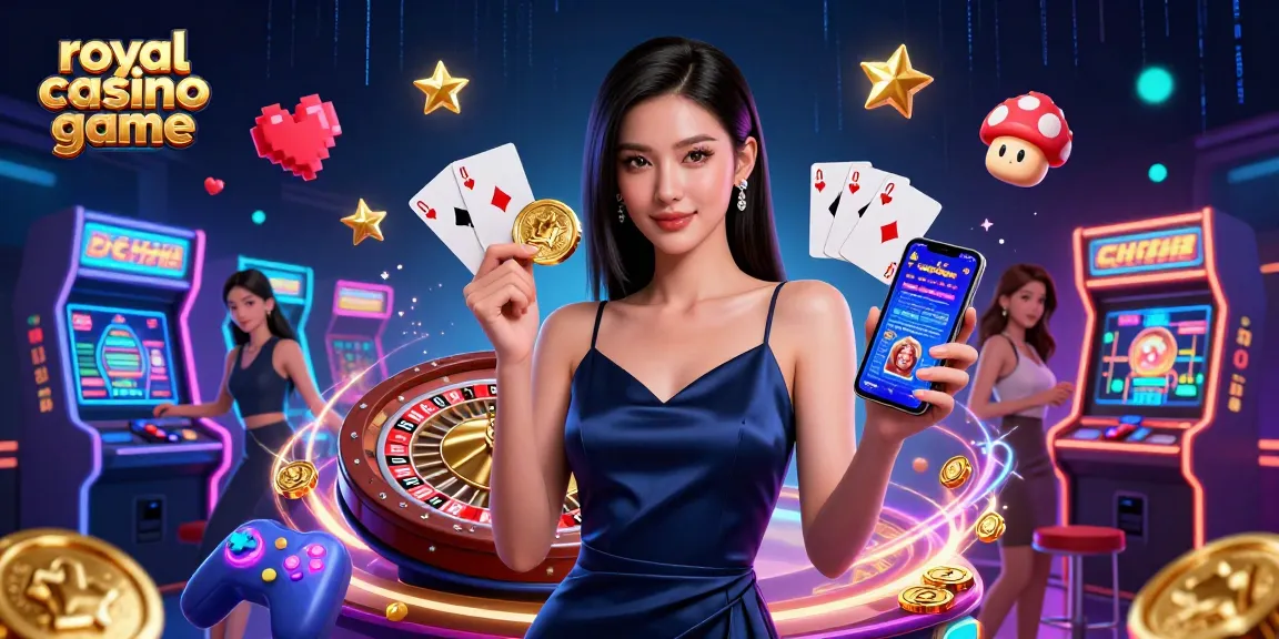 Engage in the royal casino game with stunning visuals, showcasing gameplay on a smartphone.