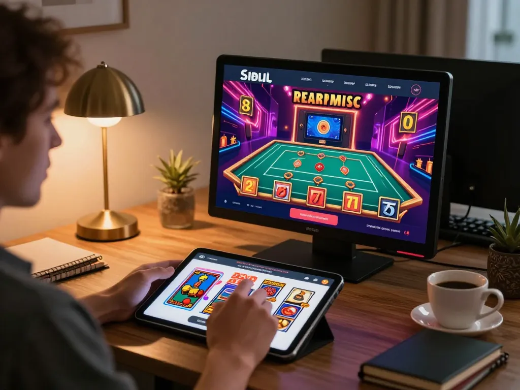 Engaging gameplay on the 88vv app while enjoying a cozy setting, reflecting responsible gambling.