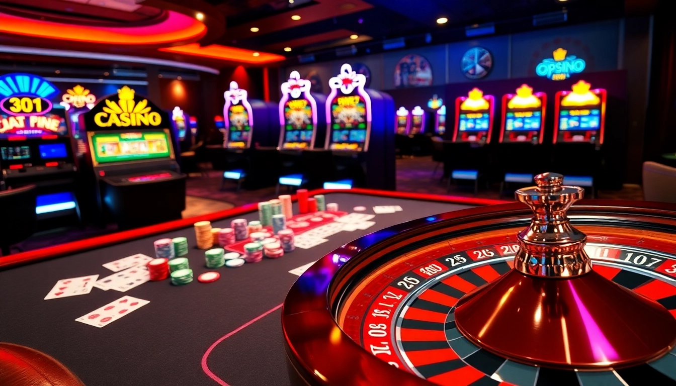 Engaging poker scene at open88 with vibrant chips and action-packed casino elements.