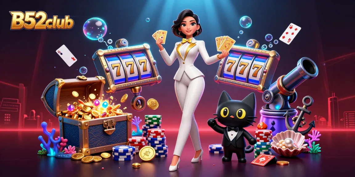 Experience thrilling wins at B52club with a glamorous dealer and vibrant casino gameplay.