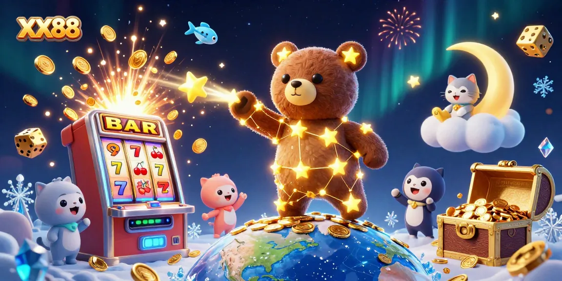 Win big with exciting games at XX88, featuring dynamic casino elements and joyful characters.