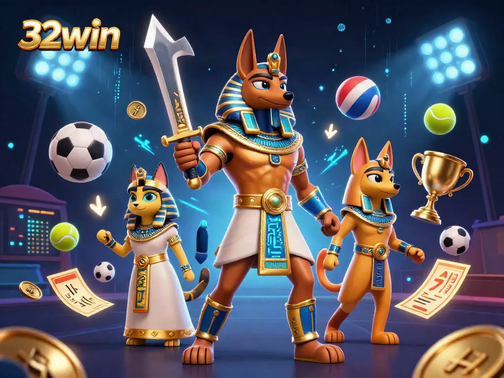 Engage in thrilling action with 32win's immersive gaming experience featuring dynamic sports elements and vibrant visuals.
