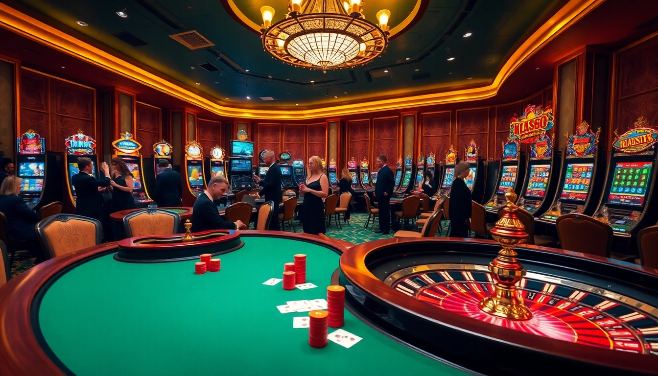 Players enjoying a thrilling game night with dh88 themed casino elements and vibrant visuals.