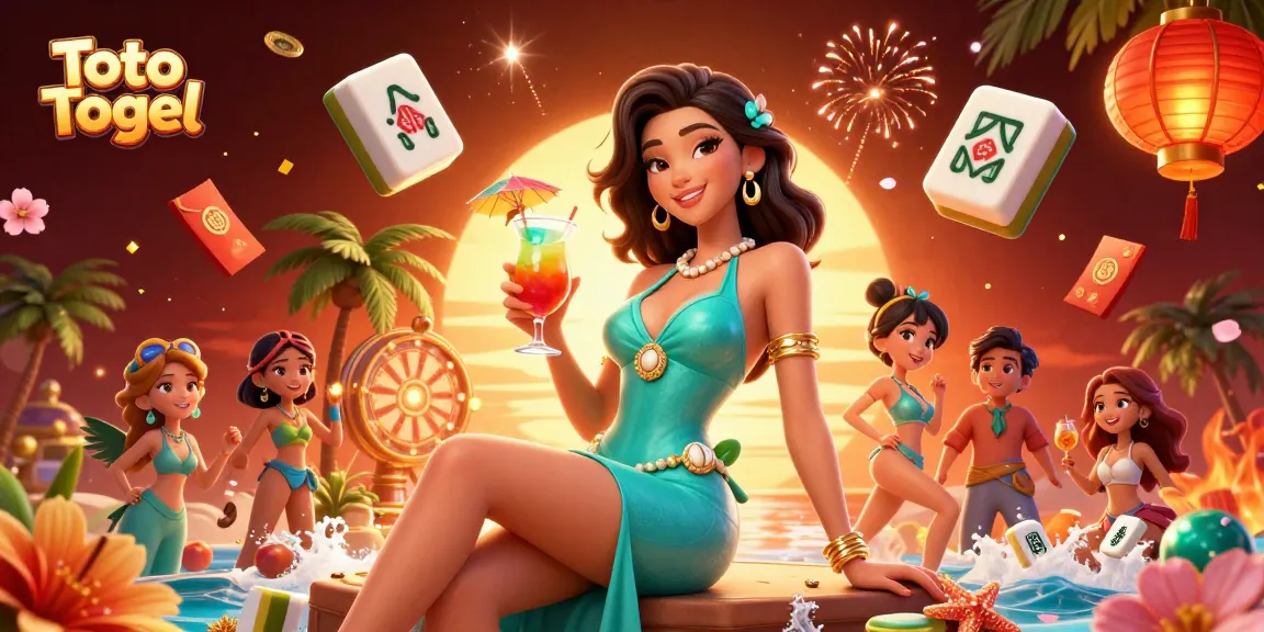 Experience thrilling Toto Togel action with a tropical casino ambiance.