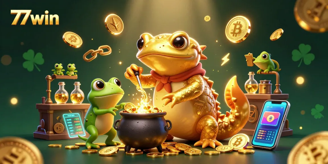 Engage with 77win's vibrant online gaming universe featuring golden alchemy and cryptocurrencies.