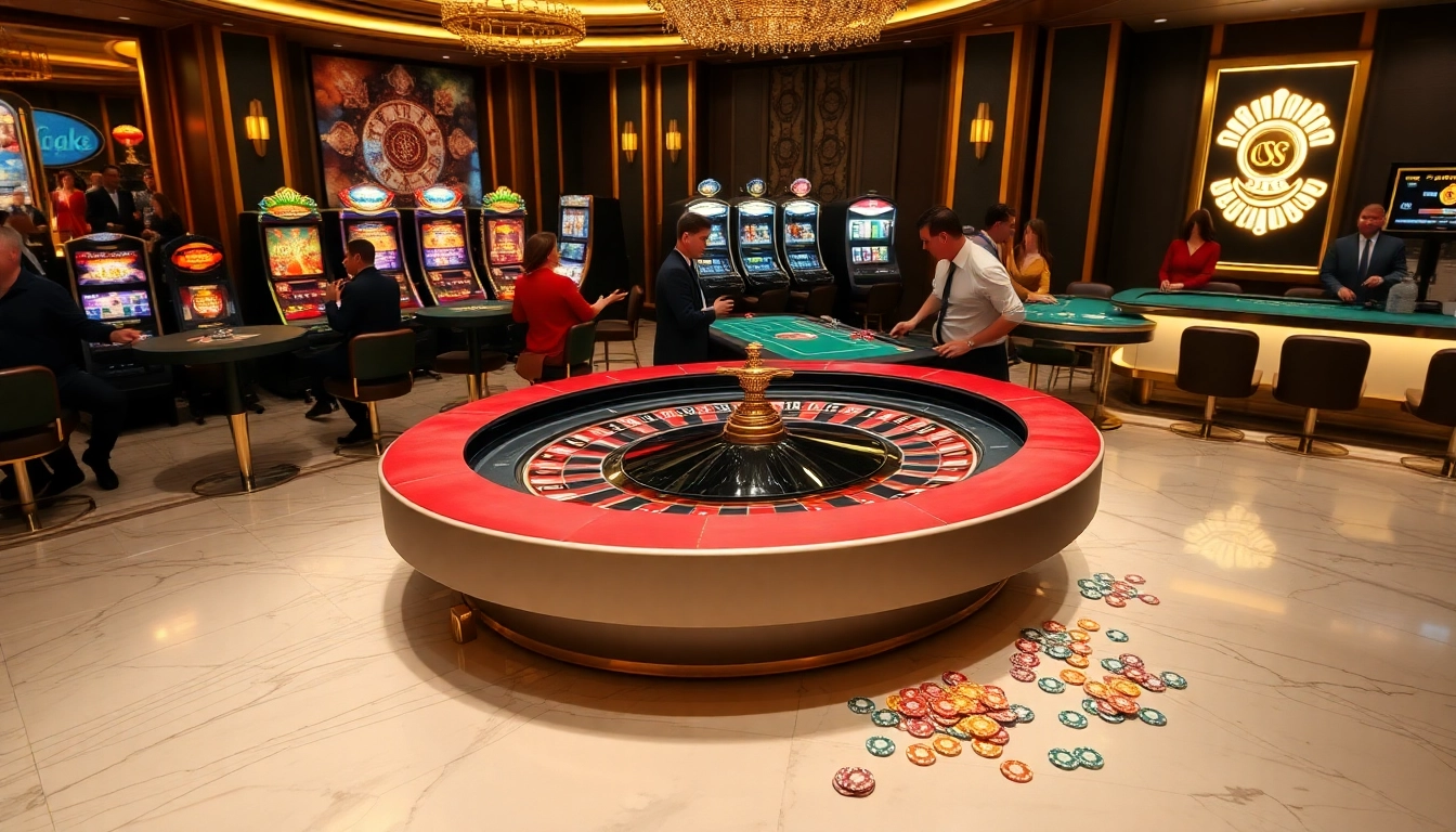 Experience the excitement of S8-themed gambling at a luxurious casino.