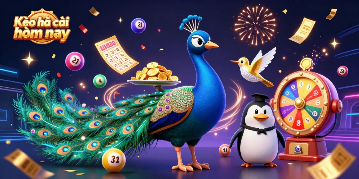 Experience Kèo nhà cái hôm nay with dynamic lottery balls and a festive casino scene