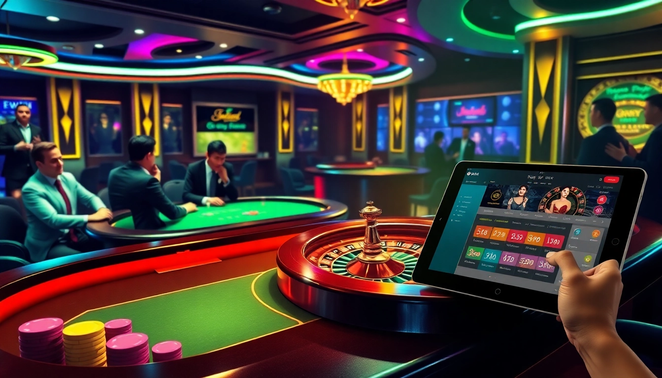 Engage in thrilling gaming experiences at https://kuwinblog.com/ with vibrant casino scenes and professional poker tables.