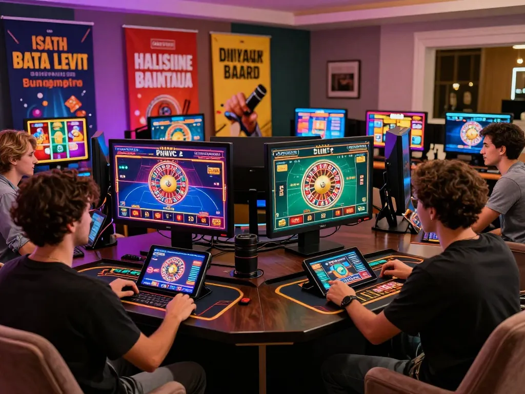 Exciting online gaming atmosphere showcasing 789club with players enjoying various games in a modern setup.