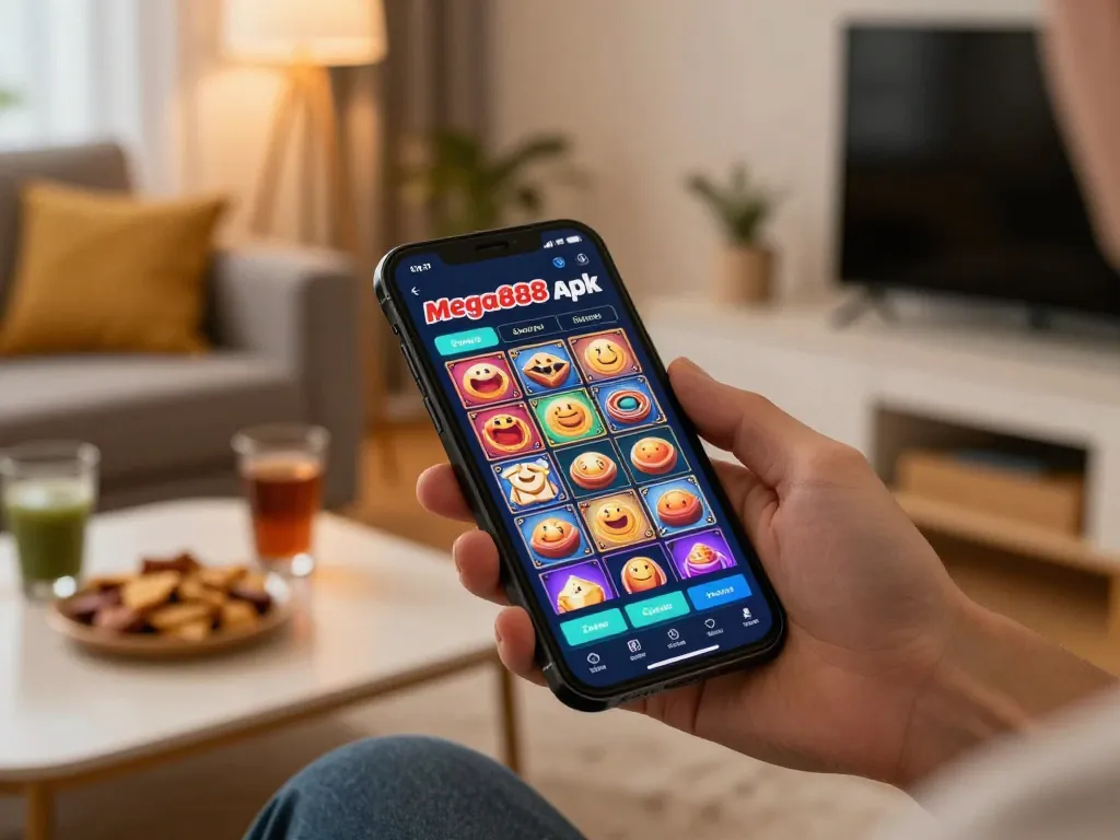 Engaging with the mega888 apk on a smartphone for an exciting casino game experience