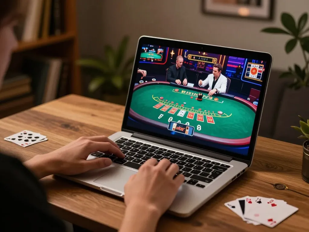 Engaging online gaming scene on trang chủ 79king with a player ready to place bets.