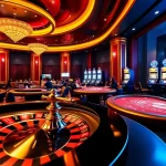Experience the excitement of casino TR88 with vibrant games, poker chips, and shining roulette wheels.
