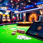 Engage in luxury gambling at https://red88.hot/ with a vibrant baccarat table scene filled with excitement and professional flair.